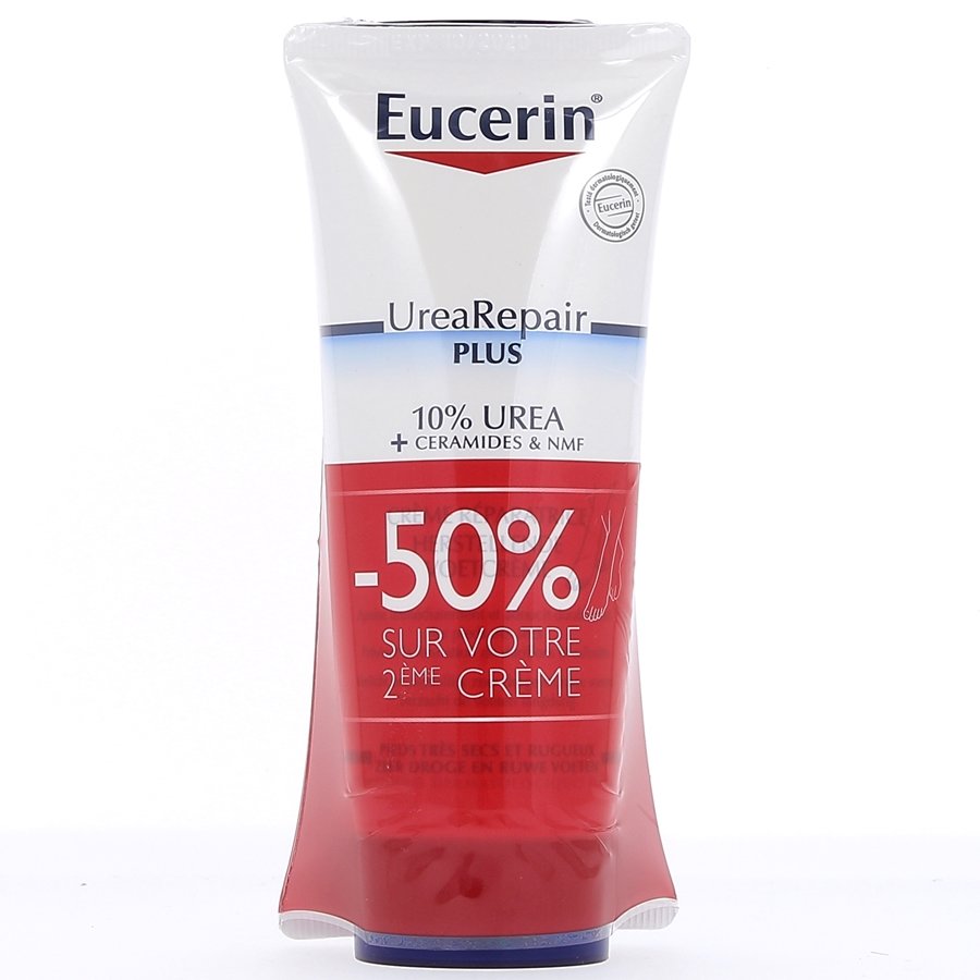 UreaRepair plus Crème pieds réparatrice Eucerin - Lot de 2 tubes de 100 ml