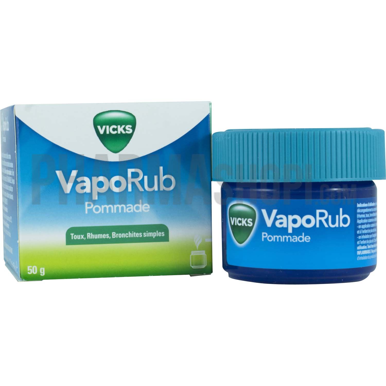 Vicks Vaporub - toux, rhume, bronchite simple - pommade de 50 g :   : Pharmacie française en ligne