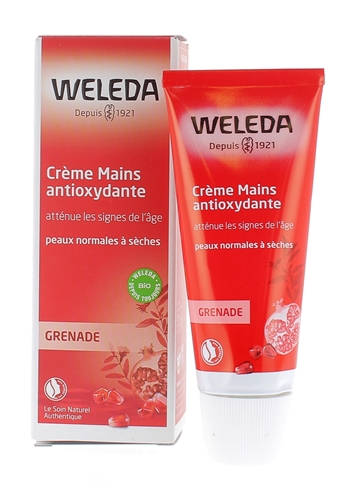 Crème mains antioxydante à la grenade Weleda - tube de 50 ml