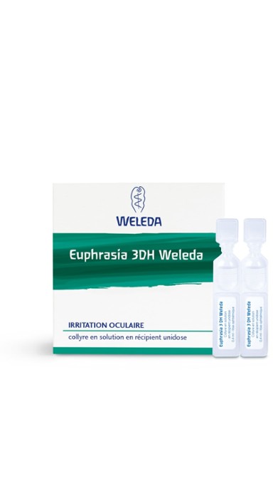 Euphrasia 3 DH Weleda collyre en solution en récipient unidose - boite de 10 unidoses