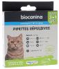 Pipettes répulsives chaton et chat de 500g à 5kg Biocanina - boîte de 4 pipettes
