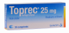 Toprec 25 mg - boîte de 20 comprimés