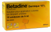 Bétadine dermique 10% solution pour application cutanée - 10 récipients unidoses