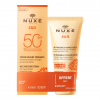 Crème solaire fondante visage SPF50 Nuxe Sun - tube de 50ml + Lait fraîcheur après-soleil visage et corps 50 ml offert