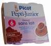 Pepti-junior dessert sans lait goût cacao Picot - 4 pots de 100g