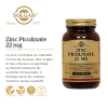 Zinc Picolinate 22 mg Solgar - boîte de 100 comprimés