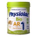 Lait en poudre bio anti-régurgitations AR 1er âge 0-6 mois Physiolac - pot de 800 g