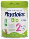 Lait bio 2ème âge 6 à 12 mois Physiolac - pot de 800 g