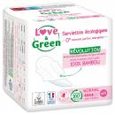 Serviettes hypoallergéniques Normal Love & Green - sachet de 14 serviettes