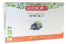 Myrtille bio Super Diet - boîte de 20 ampoules de 15 ml