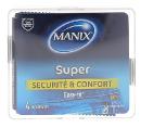 Préservatifs Manix super - boite de 4 préservatifs