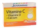 Vitamine C & Vitamine D & Calcium Juvamine - boîte de 30 comprimés effervescents
