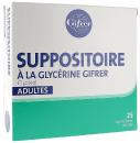 Suppositoires à la glycérine Gifrer - boîte de 25 suppositoires