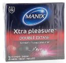 Préservatifs Xtra pleasure maximum de plaisir à deux Manix - 3 préservatifs
