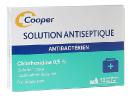 Solution antiseptique chlorhexidine 0,5% Cooper - 12 unidoses de 5 ml