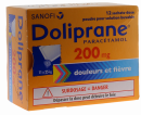 Doliprane 200 mg poudre pour solution buvable - boîte de 12 sachet-doses