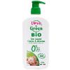Gel lavant corps et cheveux bio Love & Green - flacon-pompe de 500 ml