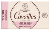 Savon surgras extra-doux lait de rose Rogé Cavaillès - lot de 2 pains de 250 g