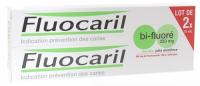 Fluocaril bi-fluoré 250 mg menthe pâte dentifrice - 2 tubes de 75  ml