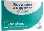 Suppositoires à la glycérine Adulte Gilbert - boite de 100 suppositoires