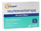 Solution antiseptique chlorhexidine 0,5% Cooper - 12 unidoses de 5 ml