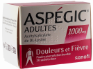 Aspegic Dès 15 ans; Adultes 1000mg poudre pour solution buvable en sachet-dose - boîte de 20 sachets