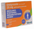 Oméprazole 20 mg Teva conseil - boite de 7 gélules
