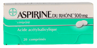 Aspirine du Rhône 500mg comprimés - boîte de 20 comprimés