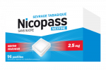 Nicopass menthe fraicheur 2,5mg - boite de 96 pastilles