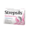 Strepsils Fraise sans sucre pastille à sucer - boite de 24 pastilles