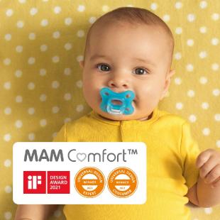 MAM Lot de 2 tétines 0 (débit lent) spécialement conçues pour les  nouveau-nés dès la naissance, tétines particulièrement délicates  compatibles avec