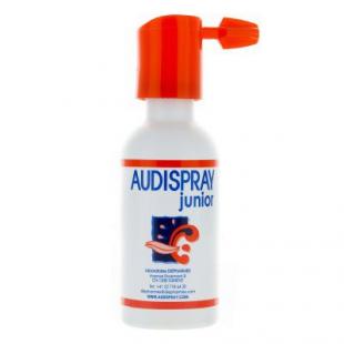 Audispray Junior Hygiène Auriculaire 3-12 Ans Contre Cérumen Et Bouchons  D'Oreille Spray 25ml