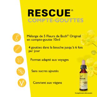 Rescue® Fleurs de Bach - 10ml - Famadem
