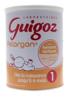 Lait en poudre 1er âge Pelargon 0 à 6 mois Guigoz - dès la naisssance