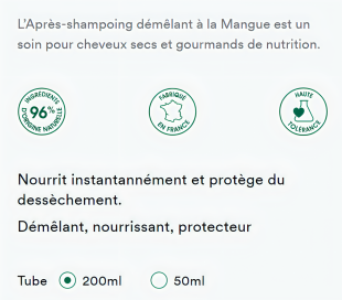 Klorane Beurre De Mangue Baume Après Shampooing Nutrition 200ml