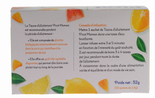 Tisane Allaitement Bio pour Maman - Menthe Citron - 20 sachets