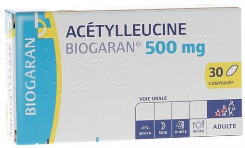 Acétylleucine : produits contenant de l'acétylleucine