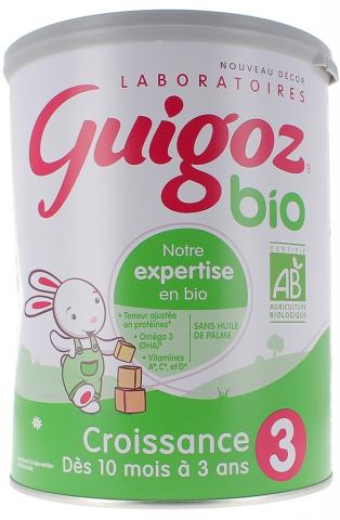 Lait bébé Liquide 3ème âge croissance Bio GUIGOZ : le pack de 6