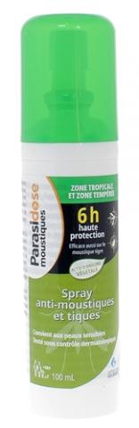 Parasidose Spray Anti-moustiques Zone Tropicale et à risques 100 ml