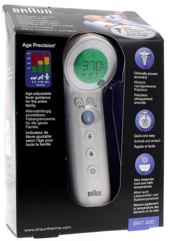 Thermometre Frontal Infrarouge médicale Thermomètre sans Contact pour  Adulte Enfant bébé, Affichage LCD Mode avec indicateurs colorés Option  sonore