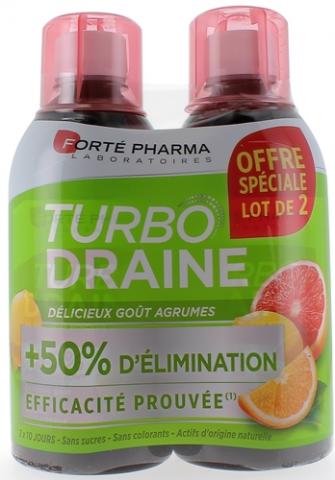 Forté Pharma Turbo Draine Goût Ananas 2X500ml