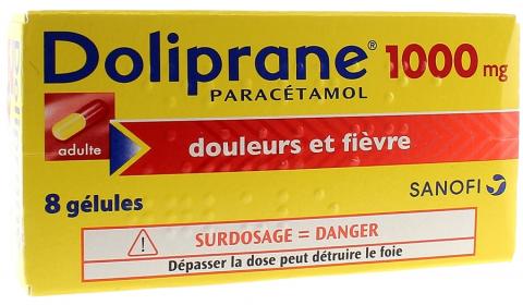 DOLIPRANE LIQUIZ 1000 mg 8 sachets (Paracétamol) 