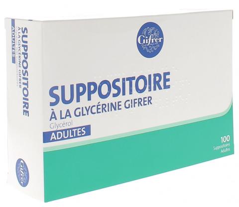 SUPPO GLYCERINE GILBERT Adulte - Glycérol - Posologie