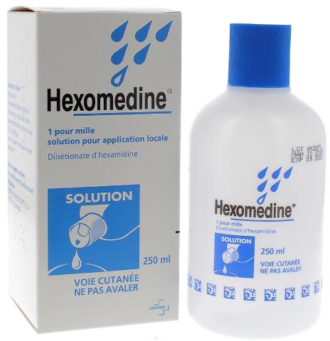 Hexomédine bouton : traitement antiseptique cutané local efficace