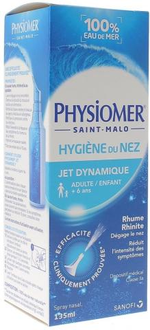 Spray nasal d'eau de mer soin du nez hydratant, 135 ml