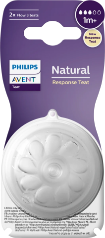Philips Avent Natural Response Biberon 260ml +1 Mois Tétine Débit