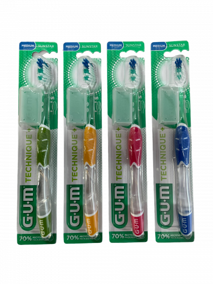 Brosse à dents Technique+ medium GUM - une brosse à dents