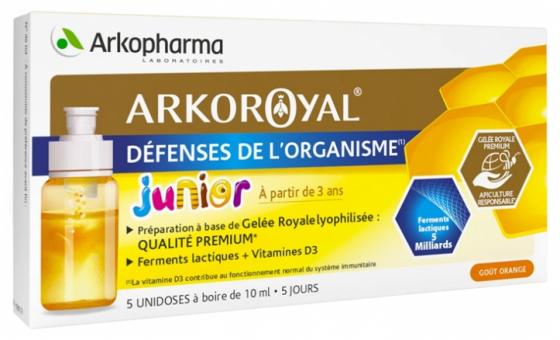 Arkoroyale défenses de l'organisme Junior Arkopharma - Boite de 5 unidoses