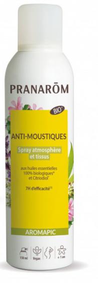 Spray anti-moustique répulsif atmosphère et tissus Bio Pranarom - spray de 150 ml