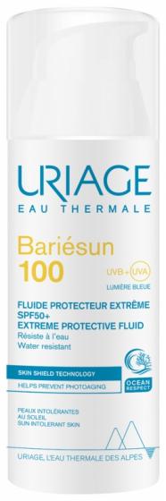 Bariésun 100 Fluide protecteur extrême SPF 50+ Uriage - flacon pompe de 50 ml